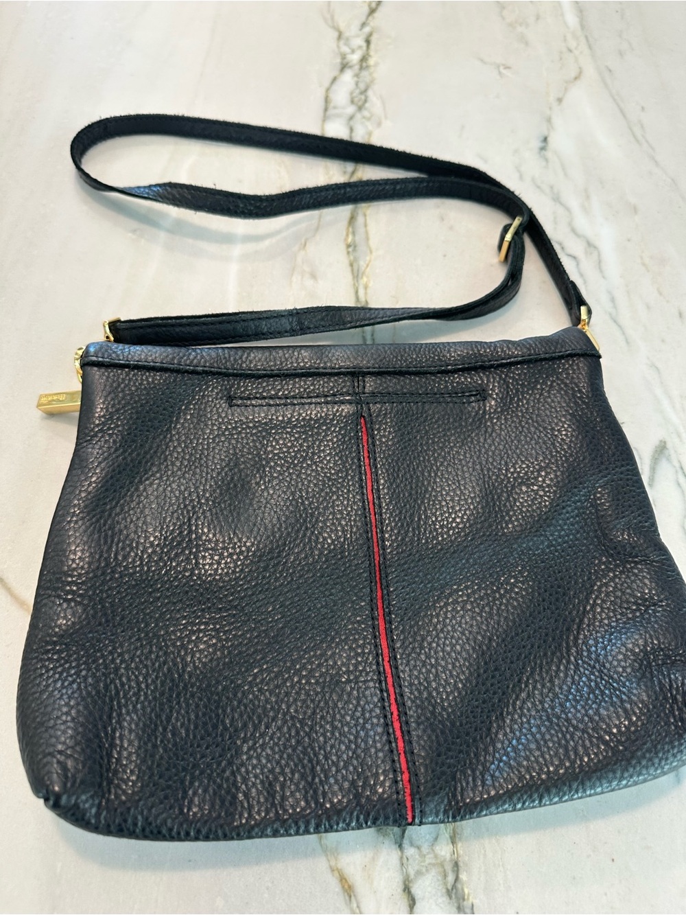 Hammitt VIP Medium Black Leather Crossbody with Gold Hardware - Picture 4 of 4